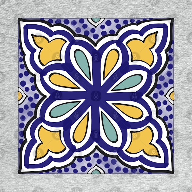 Geometric portuguese tile by Marta crokis